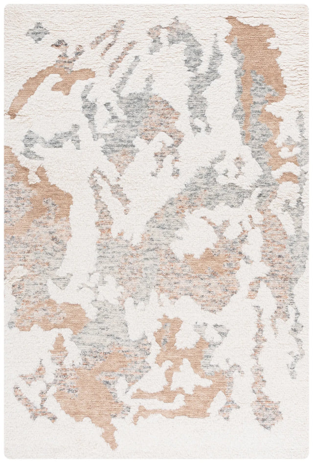 Safavieh Casablanca 4'-0" x 6'-0" Rug in Ivory / Brown