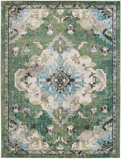 Safavieh Madison 10'-0" x 14'-0" Rug in Green / Light Blue