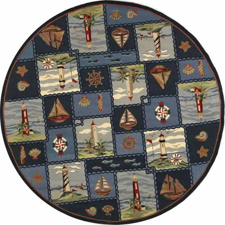 Safavieh Chelsea 8'-0" x 8'-0" Rug in Blue