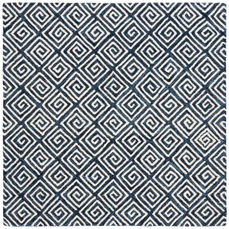 Safavieh Metro 6'-0" x 6'-0" Rug in Navy / Ivory