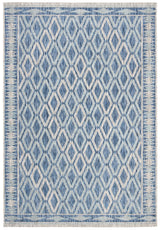 Safavieh Courtyard 4'-0" x 5'-7" Rug in Navy / Grey