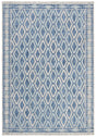 Safavieh Courtyard 4'-0" x 5'-7" Rug in Navy / Grey