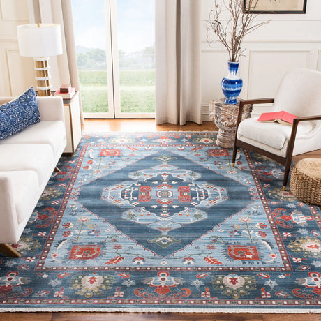 Safavieh Vintage Persian 6'-0" x 9'-0" Rug in Blue / Light Blue