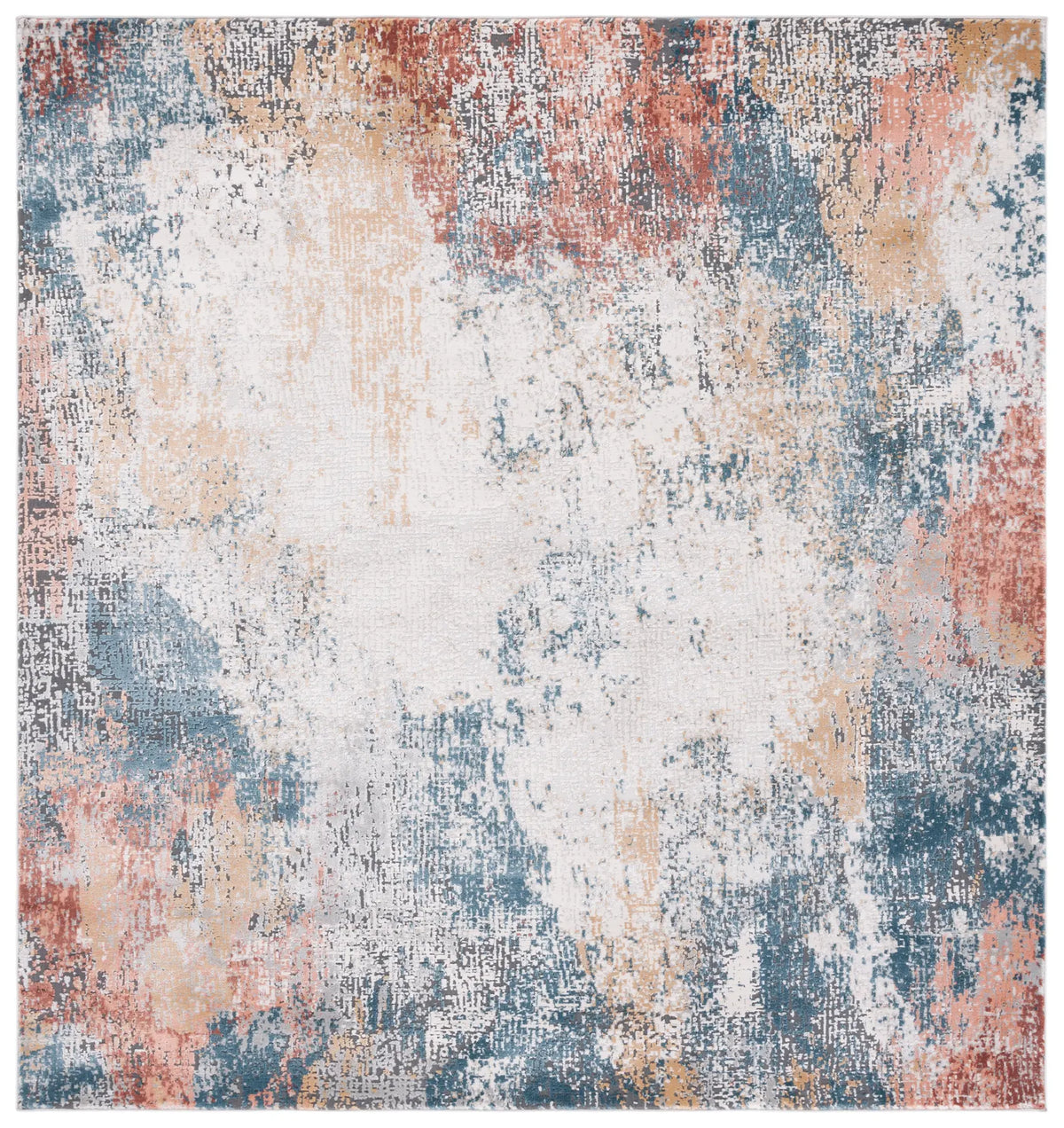 Safavieh Invista 6'-7" x 6'-7" Rug in Ivory / Multi
