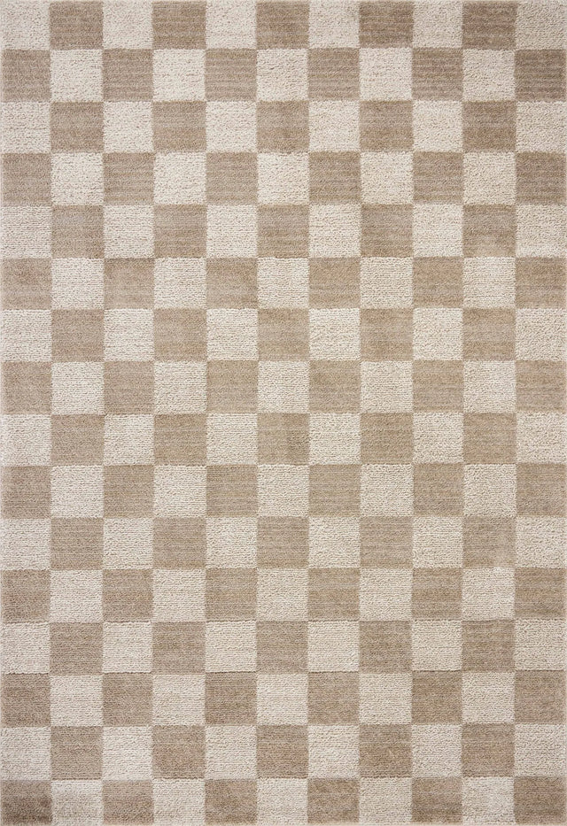 Chris Loves Julia x Loloi Calvin CLV-01 Pebble / Ivory Rug - main flat
