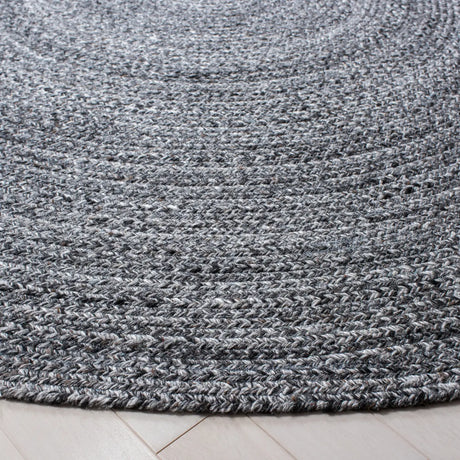 Safavieh Braided 6'-0" x 6'-0" Rug in Charcoal