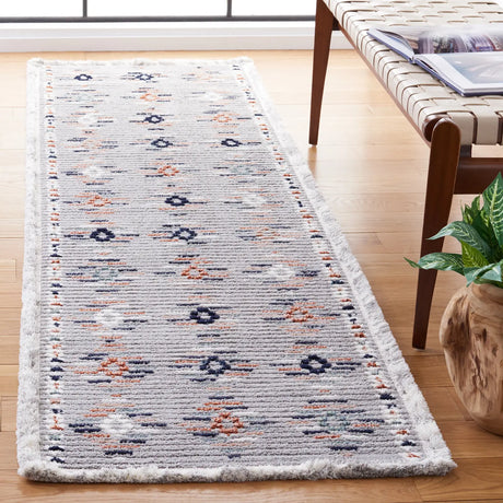 Safavieh Marrakesh 2'-2" x 8'-0" Rug in Grey / Blue Rust