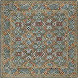 Safavieh Heritage 6'-0" x 6'-0" Rug in Sage / Blue