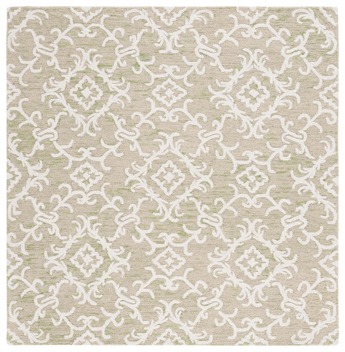 Safavieh Blossom 6'-0" x 6'-0" Rug in Light Green / Ivory