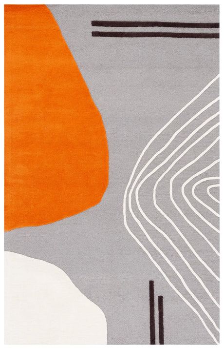 Safavieh Rodeo Drive 4'-0" x 6'-0" Rug in Grey / Rust