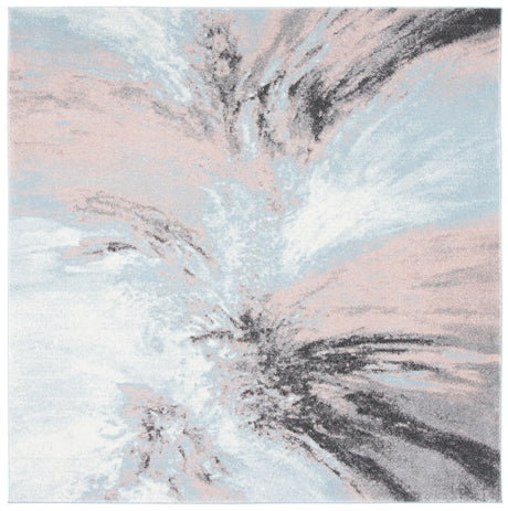 Safavieh Glacier 6'-7" x 6'-7" Rug in Pink / Blue