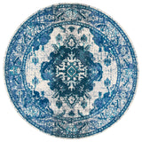 Safavieh Monaco 6'-7" x 6'-7" Rug in Ivory / Blue
