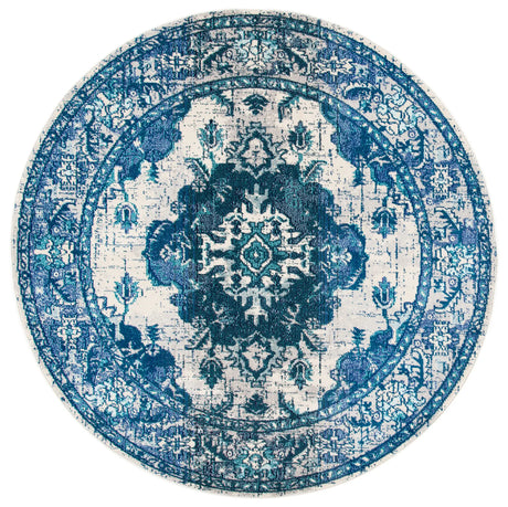 Safavieh Monaco 6'-7" x 6'-7" Rug in Ivory / Blue