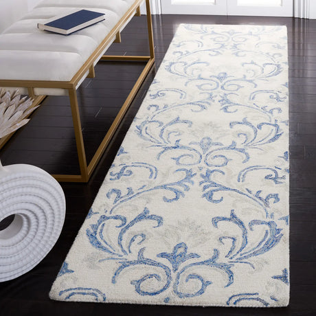 Safavieh Jardin 2'-3" x 8'-0" Rug in Ivory / Blue