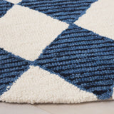 Safavieh Ebony 6'-0" x 6'-0" Rug in Navy / Ivory