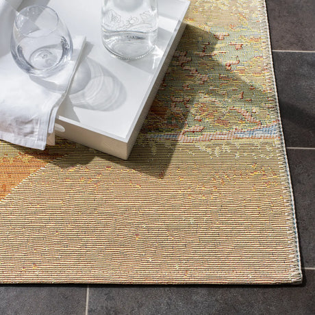 Safavieh Barbados 500 4'-0" x 6'-0" Rug in Gold / Blue