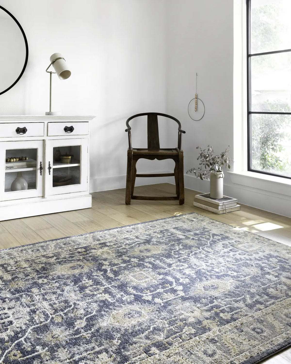 Loloi Teagan Tea-03 Denim/Pebble Rugs - room scene 1