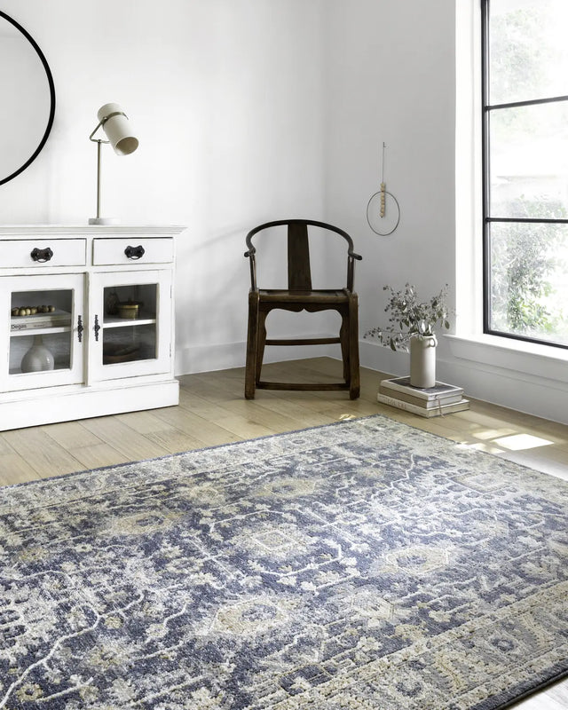 Loloi Teagan Tea-03 Denim/Pebble Rugs - room scene 1