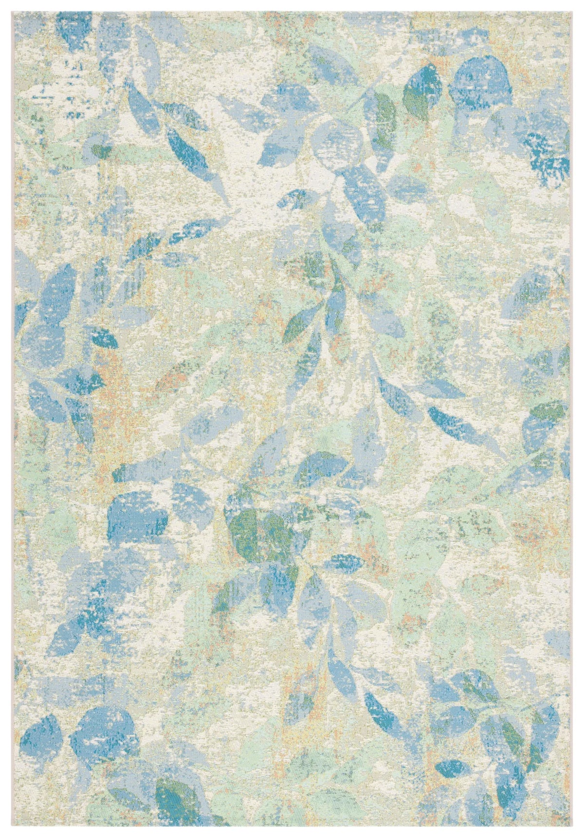 Safavieh Barbados 500 4'-0" x 6'-0" Rug in Blue / Ivory