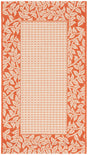 Safavieh Courtyard 2'-0" x 3'-7" Rug in Natural / Terra