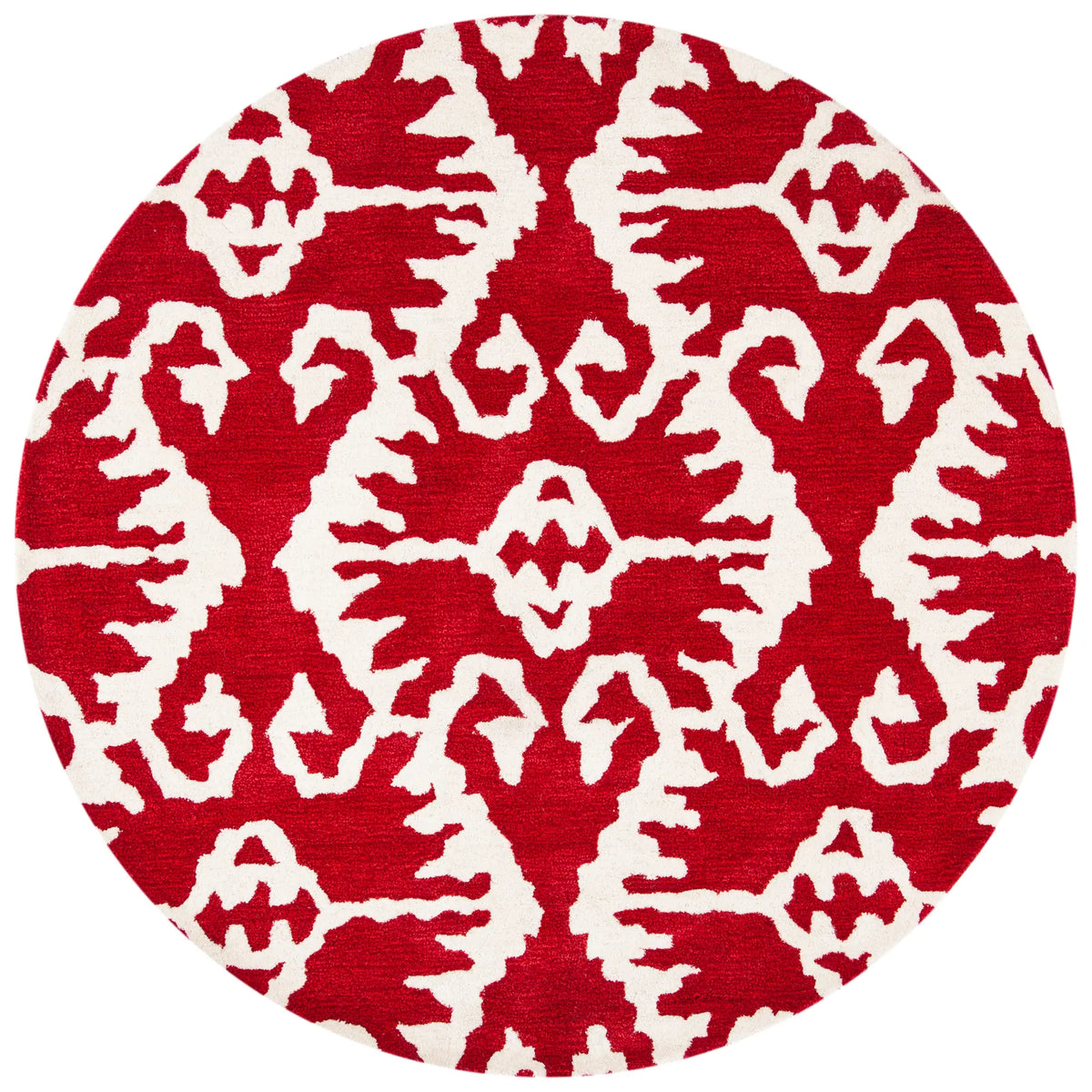 Safavieh Wyndham 5'-0" x 5'-0" Rug in Red / Ivory