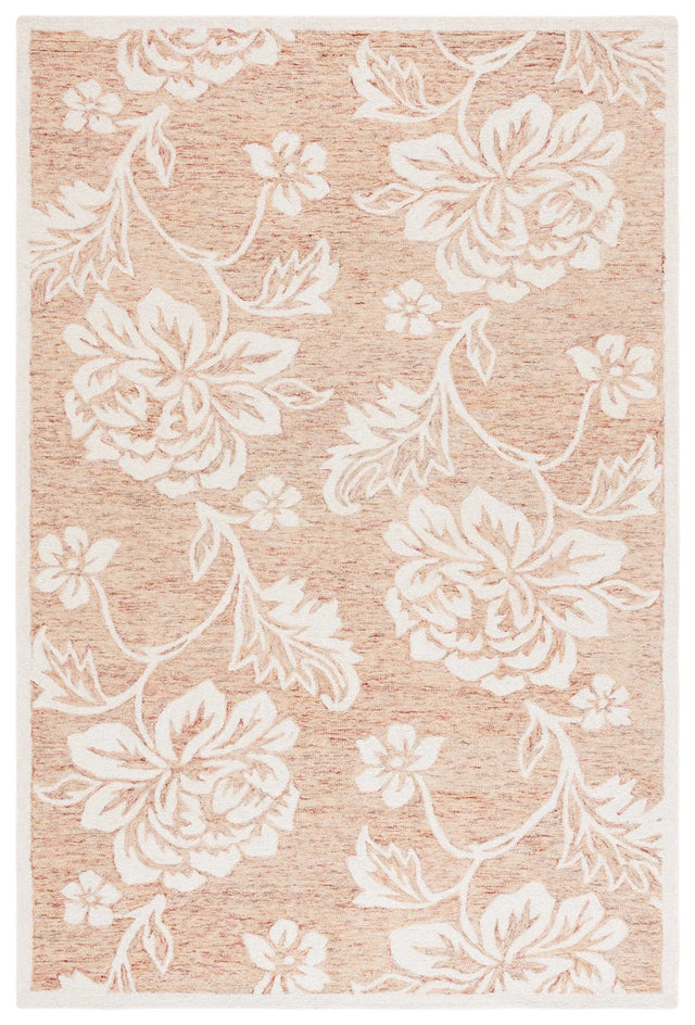 Safavieh Jardin 4'-0" x 6'-0" Rug in Rust / Ivory