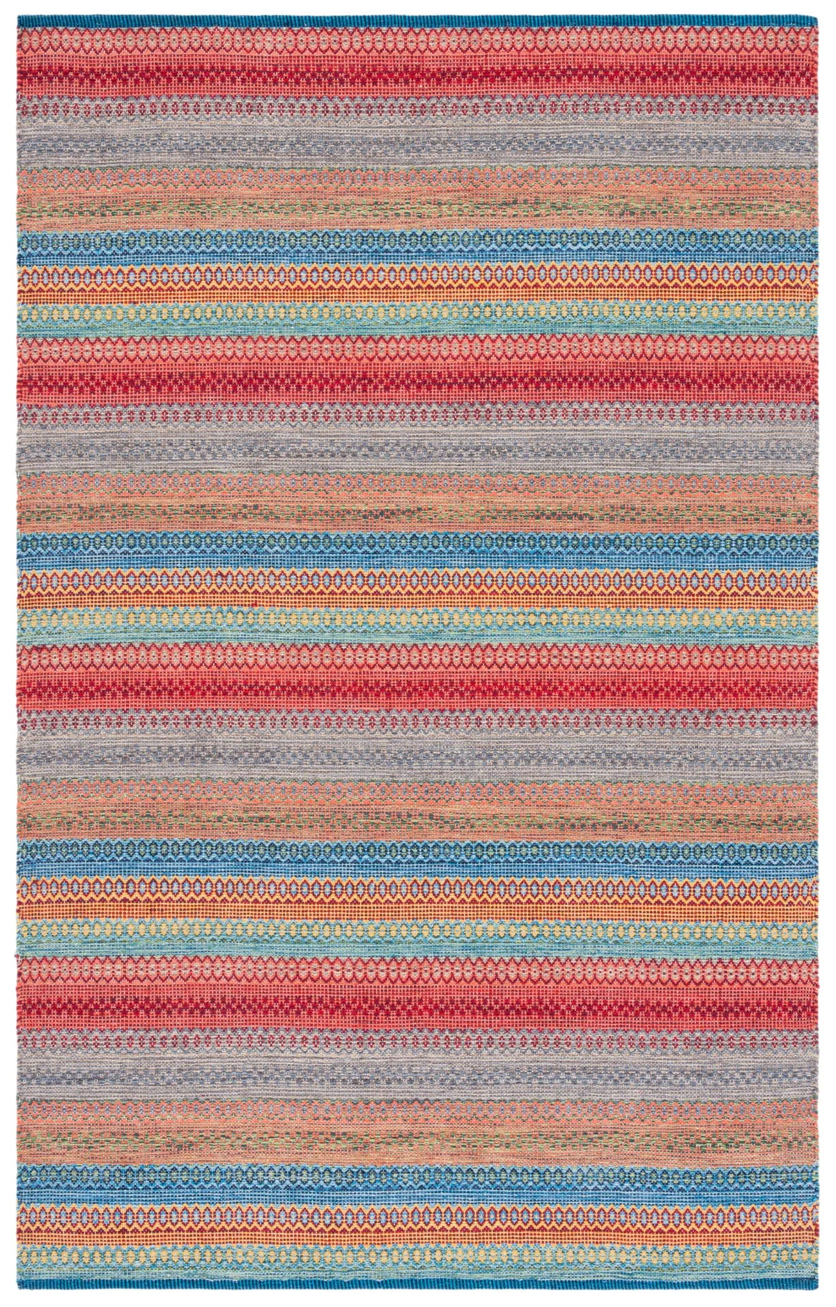 Safavieh Kilim 4'-0" x 6'-0" Rug in Blue / Red
