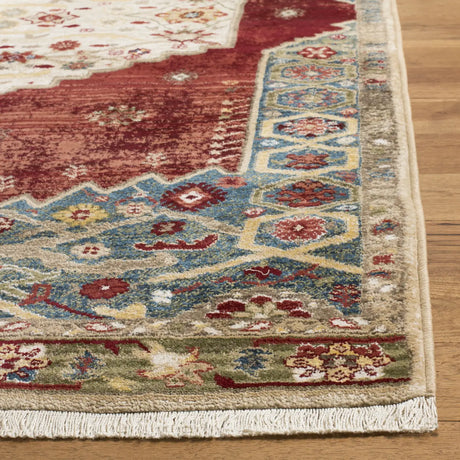 Safavieh Kashan 5'-1" x 7'-5" Rug in Ivory / Blue