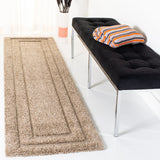 Safavieh Florida Shag 2'-3" x 8'-0" Rug in Beige / Beige