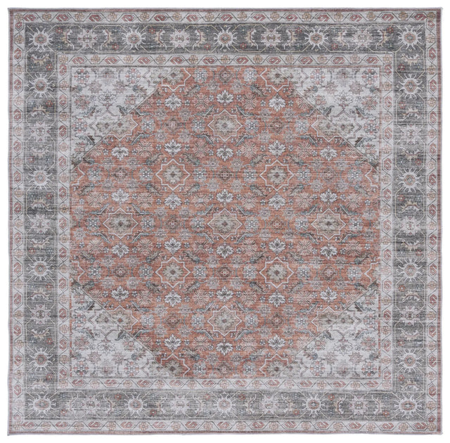 Safavieh Arizona 6'-0" x 6'-0" Rug in Rust / Olive