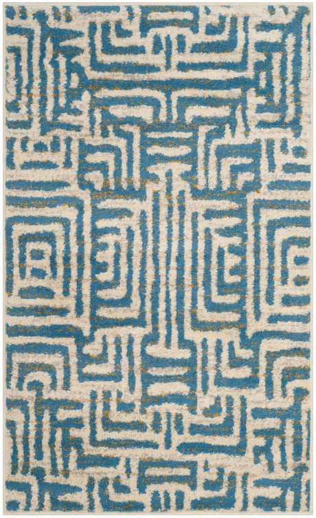 Safavieh Amsterdam 3'-0" x 5'-0" Rug in Ivory / Light Blue