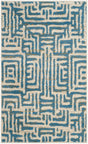 Safavieh Amsterdam 3'-0" x 5'-0" Rug in Ivory / Light Blue