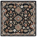 Safavieh Aspen 5'-0" x 5'-0" Rug in Black / Rust