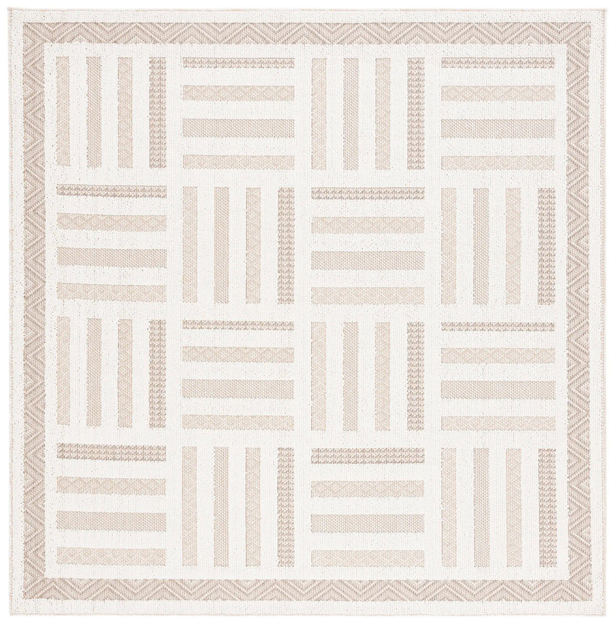Safavieh Global 6'-7" x 6'-7" Rug in Ivory / Beige