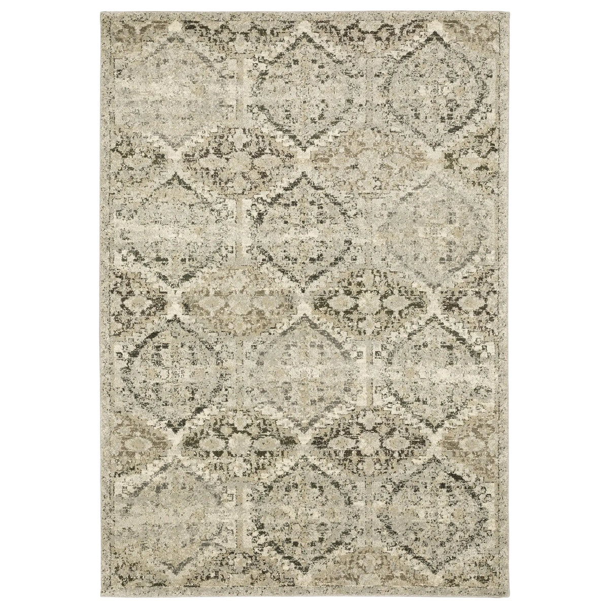 Oriental Weavers Sphinx Florence 270H6 Ivory/ Grey Rugs - main flat