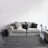 Dynamic Rugs Masai 14002 Black/White Rug - Room