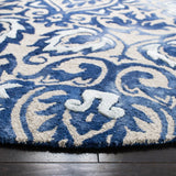 Safavieh Dip Dye 7'-0" x 7'-0" Rug in Royal Blue / Beige