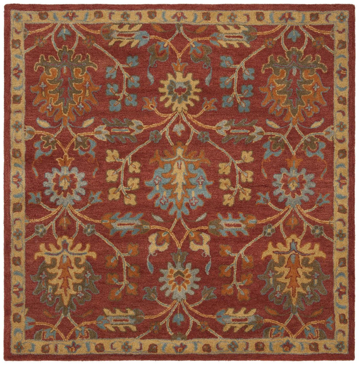 Safavieh Heritage 6'-0" x 6'-0" Rug in Red / Multi