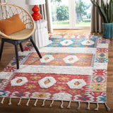 Safavieh Saffron 4'-0" x 6'-0" Rug in Rust / Beige