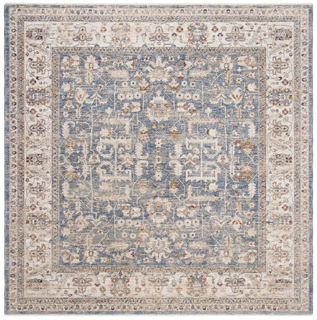 Safavieh Heirloom 700 6'-7" x 6'-7" Rug in Light Blue / Ivory
