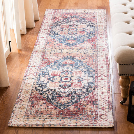 Safavieh Saffron 2'-3" x 8'-0" Rug in Beige / Blue