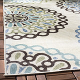 Safavieh Veranda 5'-3" x 7'-7" Rug in Cream / Blue