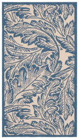 Safavieh Courtyard 2'-0" x 3'-7" Rug in Natural / Blue