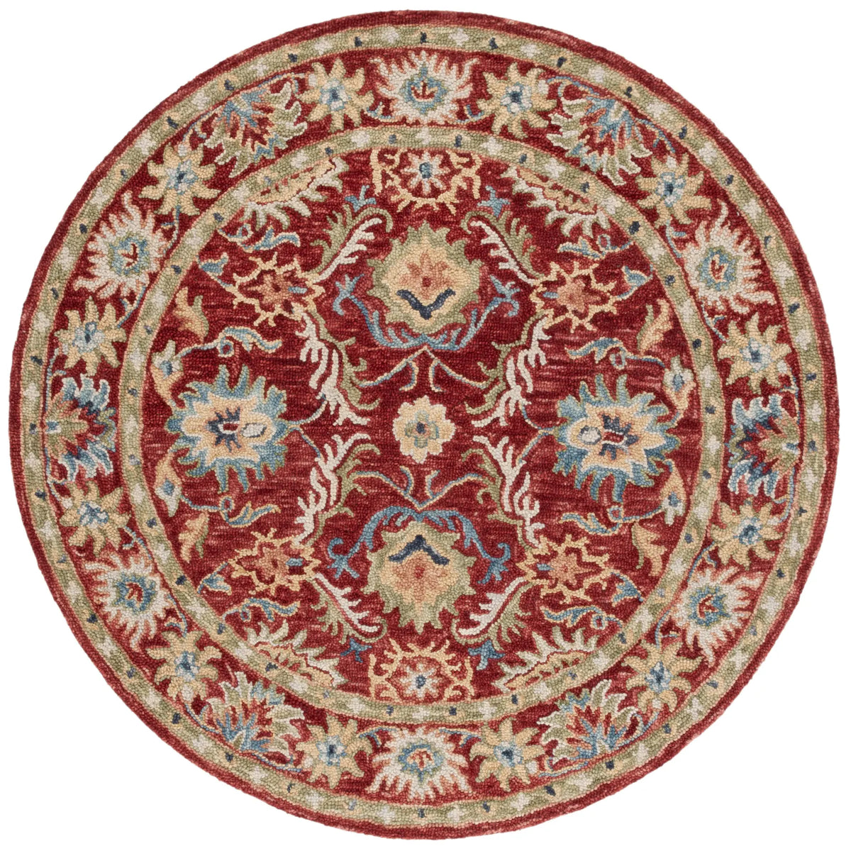 Safavieh Blossom 6'-0" x 6'-0" Rug in Red / Green
