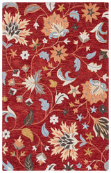Safavieh Jardin 4'-0" x 6'-0" Rug in Red / Orange
