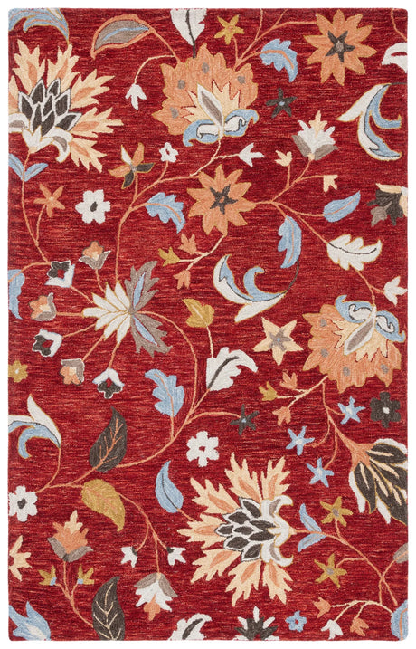 Safavieh Jardin 4'-0" x 6'-0" Rug in Red / Orange