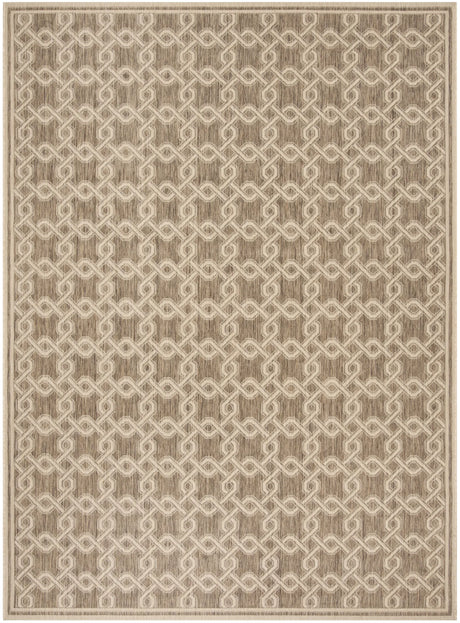 Safavieh Martha Stewart 6'-7" x 9'-6" Rug in Brown / Creme