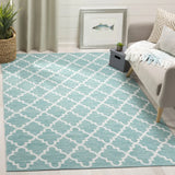 Safavieh Montauk 5'-0" x 8'-0" Rug in Teal / Ivory