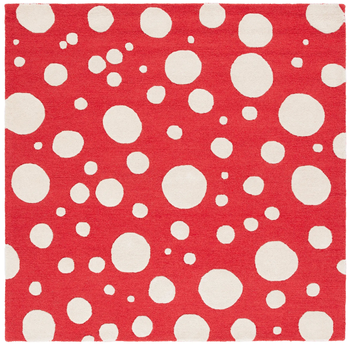 Safavieh Cambridge 6'-0" x 6'-0" Rug in Red / Ivory