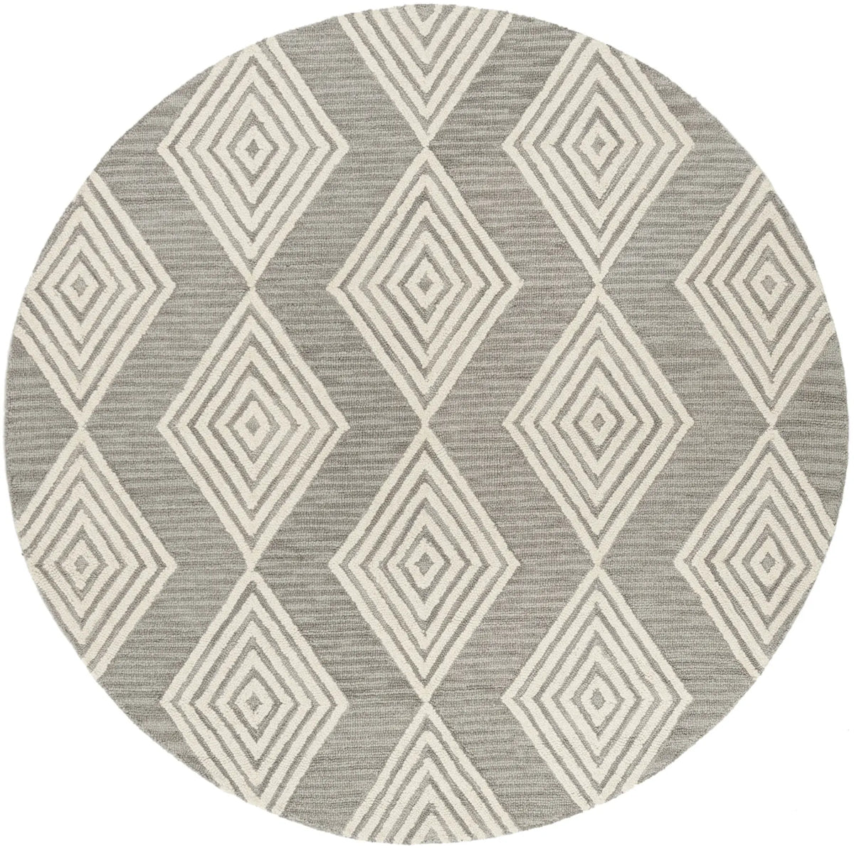 Safavieh Blossom 6'-0" x 6'-0" Rug in Dark Grey / Ivory